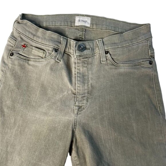 Hudson Super Skinny Straight Leg Denim Gray Jeans Size 29 U Tapered Ankle Pants - Picture 4 of 9